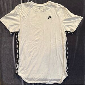 Nike Men's White Tee with Black Accents